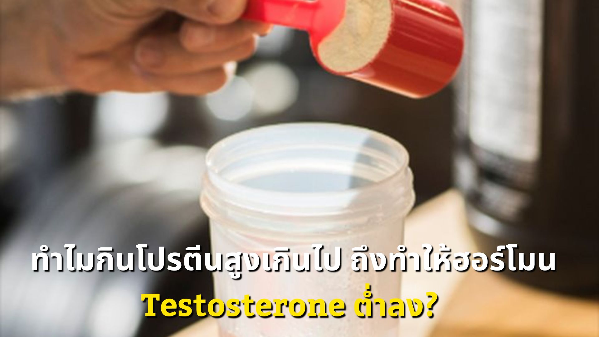 ทำไมกินโปรตีนสูงเกินไป ถึงทำให้ฮอร์โมน Testosterone ต่ำลง?