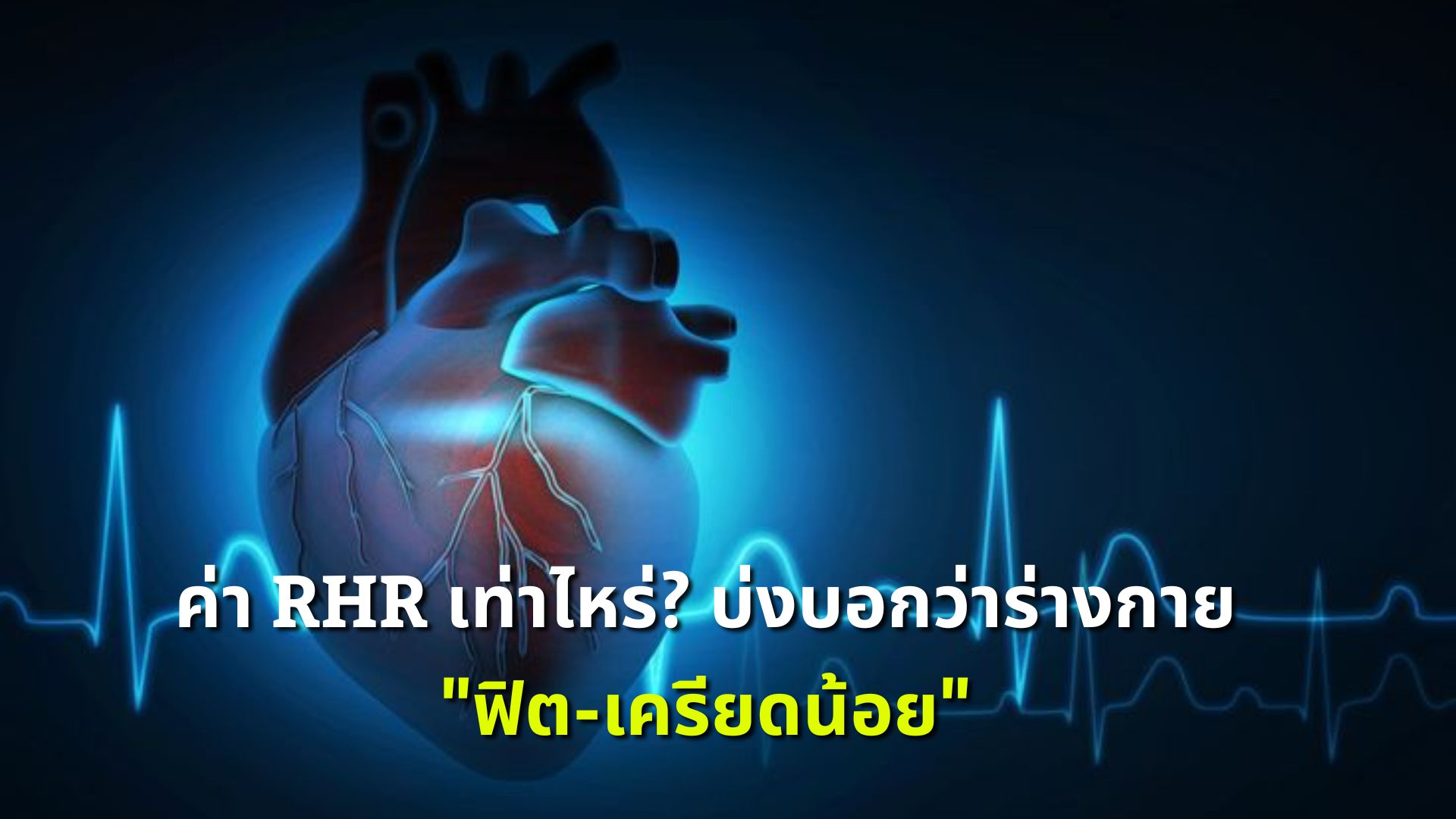ค่า RHR เท่าไหร่? บ่งบอกว่าร่างกาย ฟิต-เครียดน้อย พร้อมสร้างกล้ามและลดไขมัน